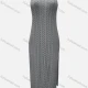 Wholesale Women's Vacation Sleeveless Plain Hollow Out Split Side Cami Cover Up Maxi Dress X28# 514# Clothing Wholesale Market Liuhua