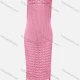 Wholesale Women's Vacation Crew Neck Crochet Sleeveless Plain Hollow Out Tassel Hem Tank Cover Up Dress X81# 523# Clothing Wholesale Market Liuhua