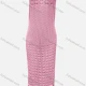 Wholesale Women's Vacation Crew Neck Crochet Sleeveless Plain Hollow Out Tassel Hem Tank Cover Up Dress X81# 524# Clothing Wholesale Market Liuhua