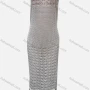 Wholesale Women's Vacation Crew Neck Crochet Sleeveless Plain Hollow Out Tassel Hem Tank Cover Up Dress X81# preview
