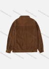 Wholesale Men's Plain Corduroy Collared Flap Pockets Long Sleeve Button Down Casual Jacket - Liuhuamall