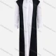 Wholesale Men's Pakistani Modest Splicing Colorblock Button Front Middle East Ramadan Muslim Arabic Robe Black Clothing Wholesale Market Liuhua