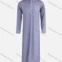 Wholesale Men's Modest Stand Collar Patch Pocket Button Front Wedding Pakistani Plain Middle East Muslim Traditional Robe preview
