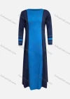 Wholesale Men's Modest Round Neck Contrast Splicing Middle East Ramadan Muslim Arabic Robe - Liuhuamall