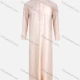Wholesale Men's Modest Muslim Stand Collar Plain Patch Pocket Button Front Middle East Ramadan Robe Pink Clothing Wholesale Market Liuhua