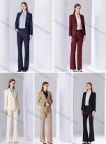 Wholesale Women's Business Formal Slim Fit Blazer & Trousers 2 Piece Set, LIUHUA CLOTHING WHOLESALE
