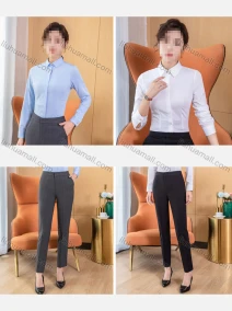 Wholesale Women's Business Formal Ankle Length Stretchy Slim Fit Suit Trousers, LIUHUA CLOTHING WHOLESALE