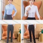 Wholesale Women's Business Formal Ankle Length Stretchy Slim Fit Suit Trousers preview