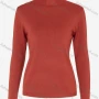 Wholesale Women's Casual Plain Turtleneck Long Sleeve Pullover Sweater preview
