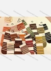 Wholesale Farmily Casual Striped Soft Socks - Liuhuamall