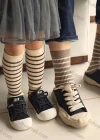 Wholesale Farmily Casual Striped Soft Socks - Liuhuamall