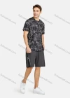 Wholesale Men's Athletic Short Sleeve Abstract Print T-shirts - Liuhuamall