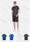 Wholesale Men's Sporty Stand Collar Short Sleeve Prinited Quick Dry Breathable Polo Shirt - Liuhuamall
