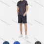 Wholesale Men's Sporty Stand Collar Short Sleeve Prinited Quick Dry Breathable Polo Shirt preview