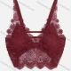 Wholesale Women's Sexy Crochet Back Elastic Band Guipure Lace Camisoles With Built-in Bra Red Clothing Wholesale Market Liuhua