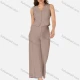 Wholesale Women's Casual Plain Button Down V Neck Sleeveless Crop Top & Pants 2 Piece Set V3759# 4# Guangzhou Clothing Wholesale Market & Suppliers -LIUHUAMALL