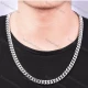 Wholesale Stainless Steel Chain Necklace GL0036# Silver Clothing Wholesale Market Liuhua