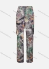Wholesale Women's Casual Allover Print Multiple Pockets Elastic Waist Cargo Pants A20694P# - Liuhuamall