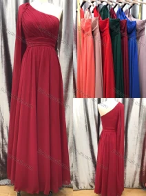 Wholesale Women's Glamorous Plain One Shoulder Bandage Evening Dress XF-A297#, LIUHUA CLOTHING WHOLESALE
