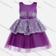 Wholesale Girls Cute Splicing Lace Sleeveless Sequin 3D Flower Girl Dress 230633# Deep Purple Wholesale Clothing Market & Suppliers -LIUHUAMALL