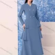 Wholesale Women's Plain Wrap Lapel Double Breasted Long Sleeve Layered Maxi Blazer Dress 6# Clothing Wholesale Market Liuhua
