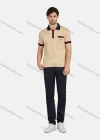 Wholesale Men's Casual Plain 100% Cotton Short Sleeve Labelled Patch Polo Shirt 1# - Liuhuamall