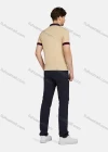 Wholesale Men's Casual Plain 100% Cotton Short Sleeve Labelled Patch Polo Shirt 1# - Liuhuamall