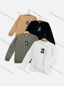 Wholesale Men's Casual Letter Graphic Round Neck Long Sleeve Sweatshirt 1611#, LIUHUA CLOTHING WHOLESALE
