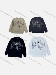 Wholesale Men's Casual Letter Print Round Neck Long Sleeve Sweatshirt 6626#, LIUHUA CLOTHING WHOLESALE