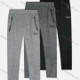 Wholesale Men's Casual Breathable Elastic Waist Pockets Pants 8864# preview