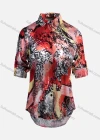 Wholesale Women's Vintage Long Sleeve Floral Collared Button Down Shirt 23072# - Liuhuamall