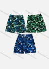 Wholesale Men's Tropical Plants Print Drawstring Flap Pockets Beach Shorts 182# - Liuhuamall