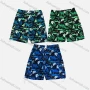 Wholesale Men's Tropical Plants Print Drawstring Flap Pockets Beach Shorts 182# preview
