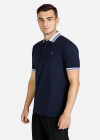 Wholesale Men's Short Sleeve Striped Trim Polo Shirt - Liuhuamall