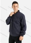 Wholesale Men's Casual Long Sleeve Plain Zipper Bomber Jacket - Liuhuamall