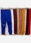 Wholesale Women's Casual Plain Pockets Zip Drawstring Sweatpants - Liuhuamall