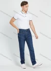 Wholesale Men's Casual 5 Pockets Zipper Fly Button Denim Straight Leg Jeans - Liuhuamall