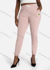 Wholesale Women's Casual Slim Fit Jacquard Plain High Waist Pants With Drawstring - Liuhuamall