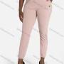 Wholesale Women's Casual Slim Fit Jacquard Plain High Waist Pants With Drawstring preview