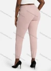 Wholesale Women's Casual Slim Fit Jacquard Plain High Waist Pants With Drawstring - Liuhuamall