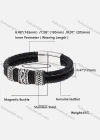 Wholesale Genuine Leather Stainless Steel Magnetic Buckle Bracelet SP0096# - Liuhuamall