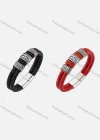 Wholesale Genuine Leather Stainless Steel Magnetic Buckle Bracelet SP0096# - Liuhuamall
