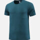 Men's Athletic Quick Dry Plain Round Neck Short Sleeve Tee 544# Dark Blue Clothing Wholesale Market -LIUHUA