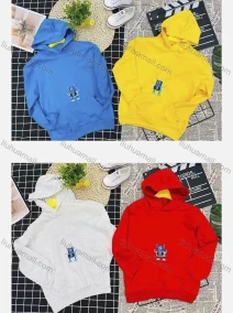 Wholesale Boy's Comfy Cartoon Graphic Kangaroo Pocket Long Sleeve Hoodies, LIUHUA CLOTHING WHOLESALE