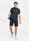 Wholesale Men's Athletic Short Sleeve Quarter Zipper Running Tops - Liuhuamall