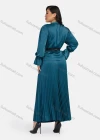 Wholesale Women's Casual Poet Sleeve Belted Blouse & Palazzo Pants 2-Piece Set 9154-1# - Liuhuamall