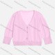 Wholesale Women's 100%Cotton V Neck Long Sleeve Plain Button Down Crop Cardigan 9209# Light Pink Wholesale Clothing Market & Suppliers -LIUHUAMALL