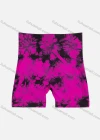 Wholesale Women's Athletic Tie Dye High Waist Shorts 1Y1A0895# - Liuhuamall