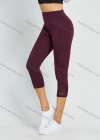 Wholesale Women's High Waist Yoga Pants With Pockets Tummy Control Mesh Splicing Plain Workout Running Yoga Legging - Liuhuamall