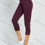 Wholesale Women's High Waist Yoga Pants With Pockets Tummy Control Mesh Splicing Plain Workout Running Yoga Legging preview